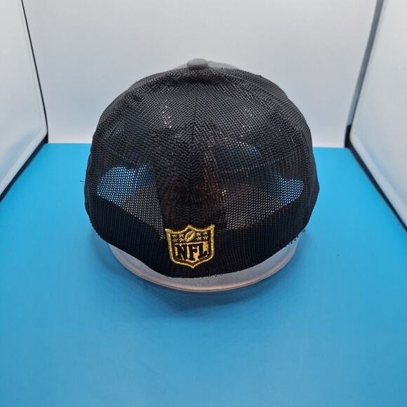 New Orleans Saints Hat M/L Cap Stretch Draft Logo Mesh Back New Era NFL - Picture 4 of 7